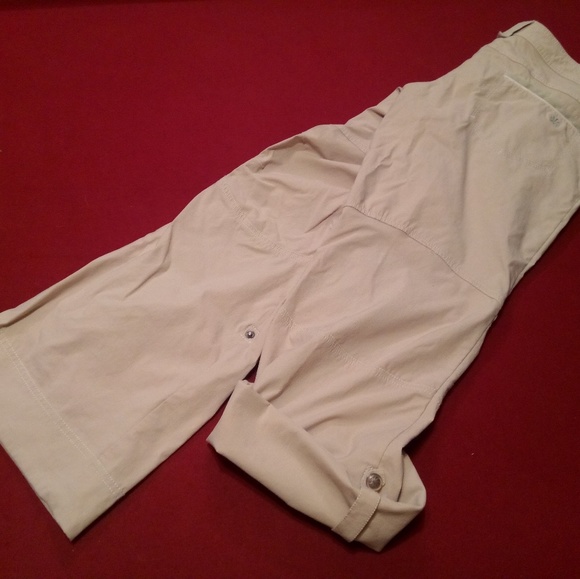 Athleta Convert Roll-Up Pants Stretch Nylon Size 6 - Picture 2 of 4